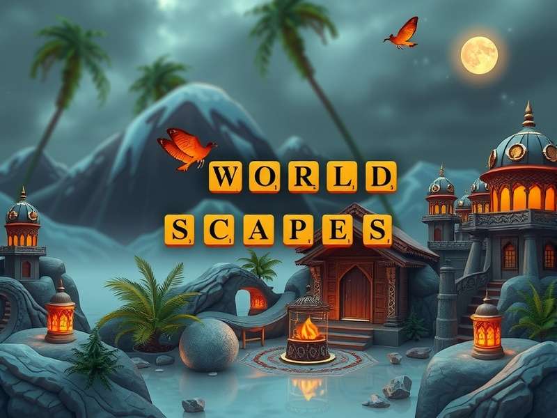 Wordscapes खेलने का तरीका हिंदी में दिखाते हुए