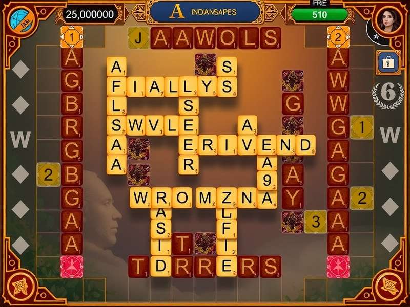 Wordscapes स्तर संरचना हिंदी में दिखाते हुए