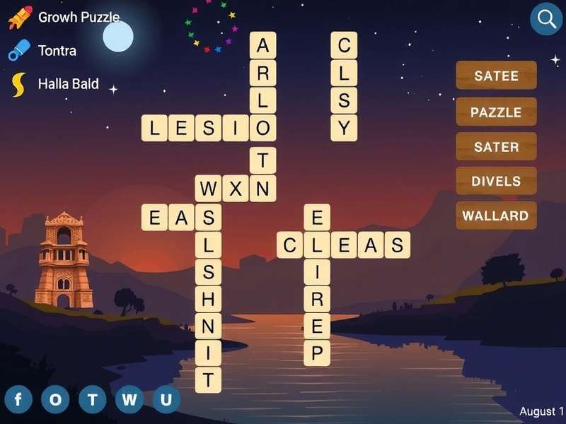 वर्डस्केप्स डेली पज़ल 17 अगस्त 2025 का स्क्रीनशॉट