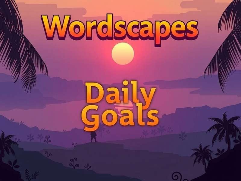 Wordscapes Daily Goals इंटरफ़ेस