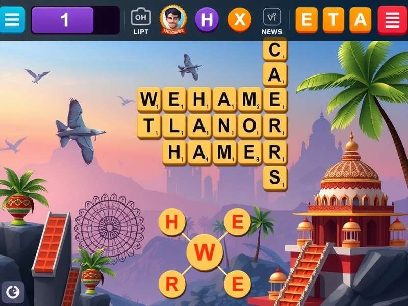 Wordscapes Gameplay Screenshot - शब्द पहेली का दृश्य