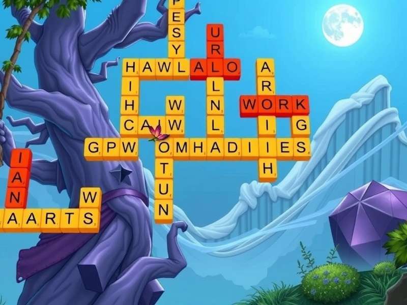 Wordscapes Daily Puzzle इंटरफ़ेस दिखाता हुआ चित्र