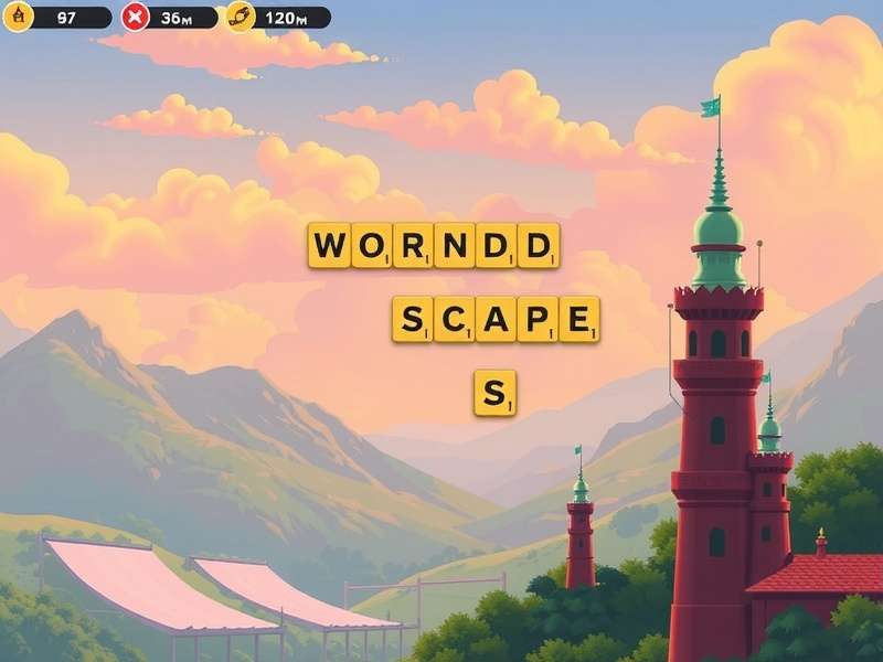 Wordscapes PC gameplay screenshot showing levels and words