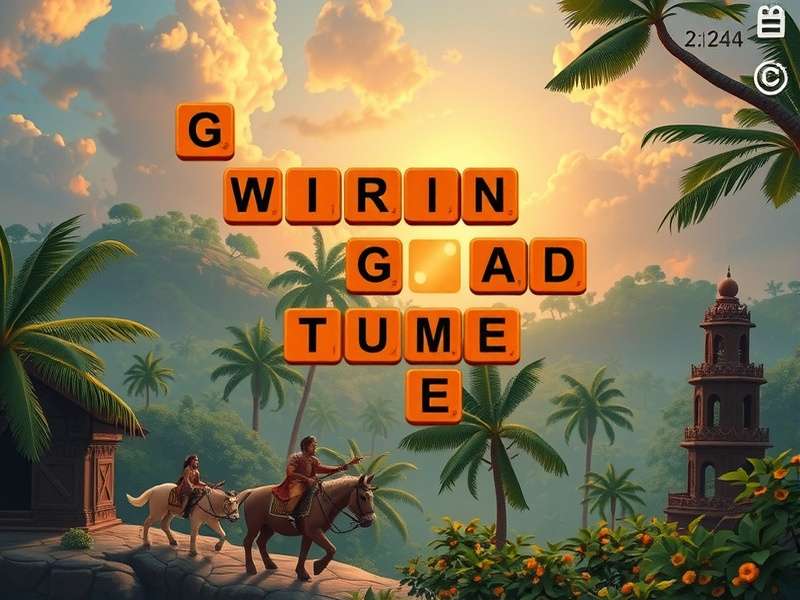 Wordscapes गेमप्ले स्क्रीनशॉट हिंदी में