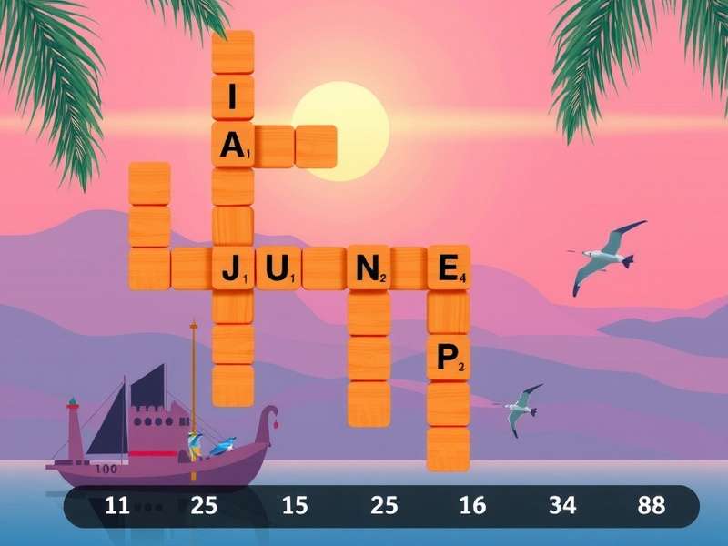 Wordscapes Daily Puzzle June 2024 स्क्रीनशॉट मोबाइल फोन पर