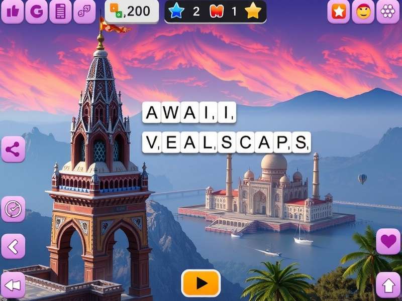 Wordscapes Gameplay Screenshot