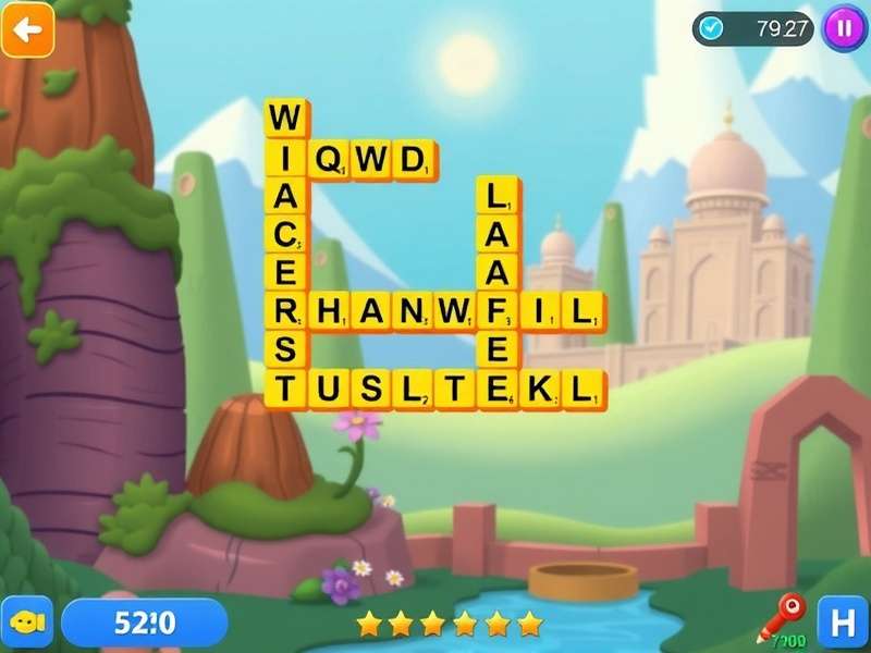 Wordscapes चीट डिक्शनरी इंटरफ़ेस हिंदी में