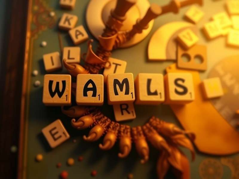 Wordscapes gameplay showing word-in-a-word puzzle solving process