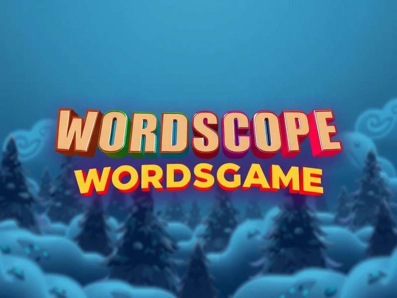 Wordscapes game gameplay on a mobile device showing a peaceful mountain landscape with word puzzles