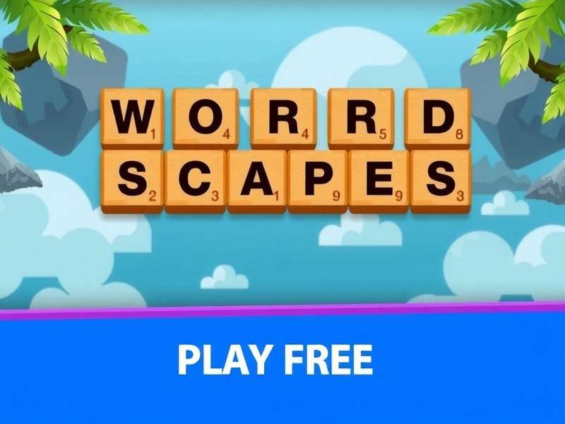 Wordscapes game interface on mobile