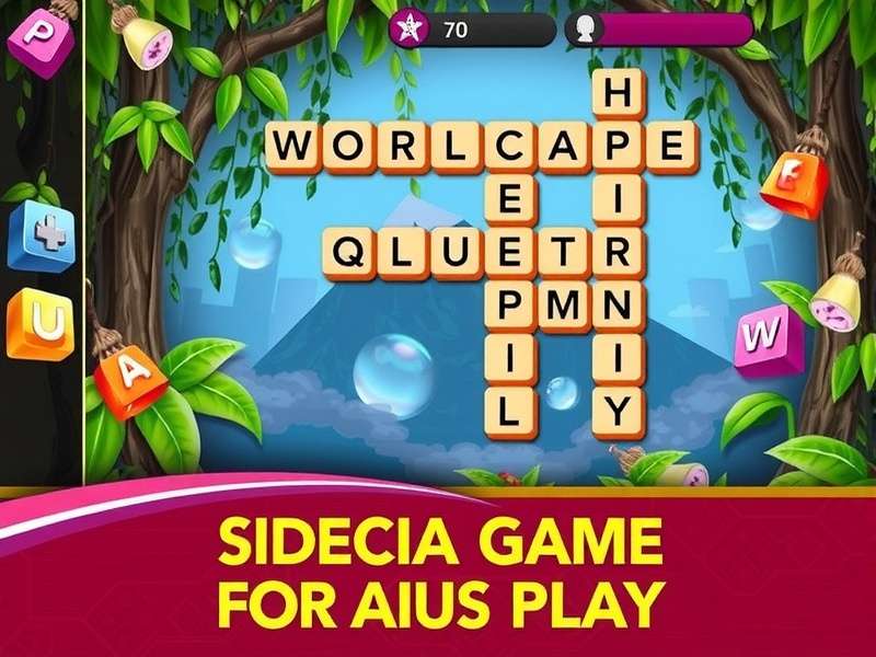 Wordscapes Free Play Game on Mobile Screen