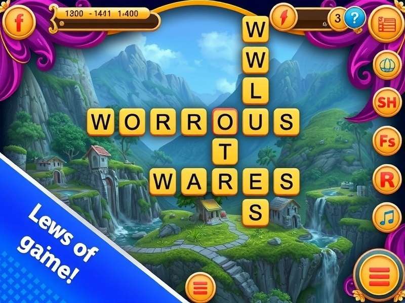Wordscapes App screenshot showing puzzle gameplay