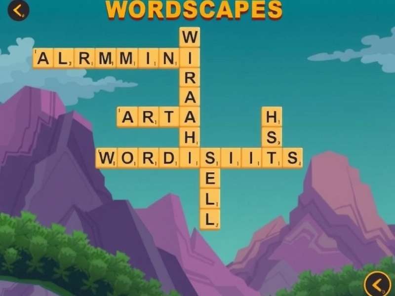 Wordscapes player analyzing game strategy on tablet