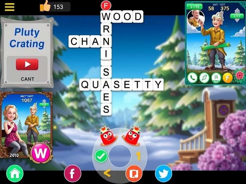 Playing Wordscapes free online without downloading in a web browser