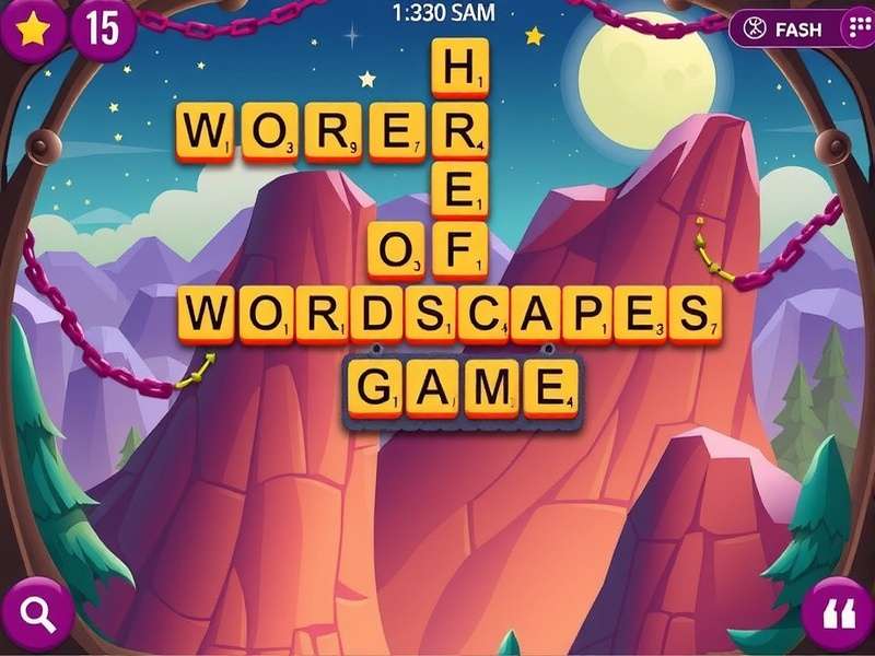 Wordscapes Game Interface with Strategy Overlay