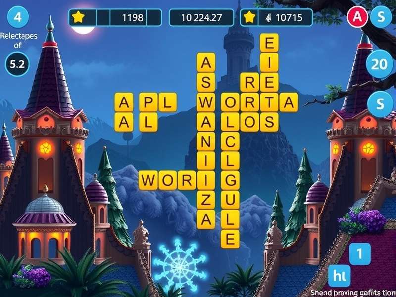 Wordscapes Level 27 Gameplay Screenshot showing letters H, I, L, L, S on a hilly landscape