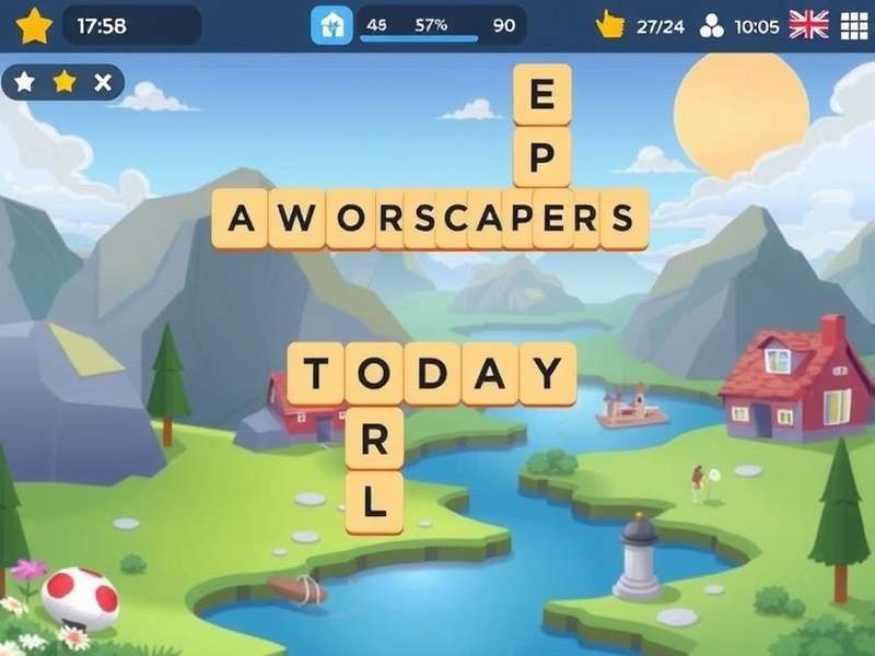Wordscapes Daily Puzzle Solution Interface on Mobile