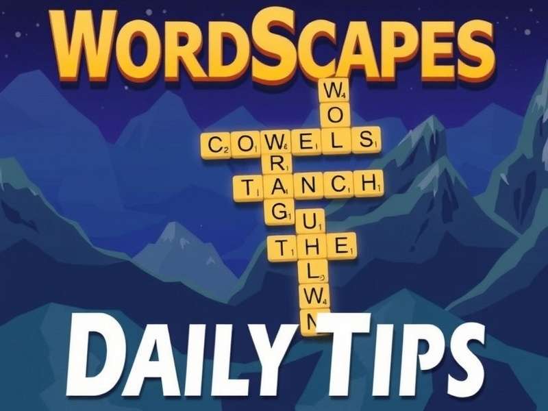 Wordscapes Daily Puzzle interface showing letter grid and word list
