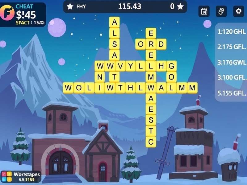 Wordscapes Level 11543 cheat sheet showing letter grid B L M O S S and solution words BLOSSOM, BLOOMS, MOBLOBS