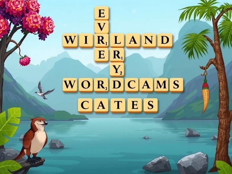 Wordscapes Daily Fun puzzle interface showing letter grid and daily challenge