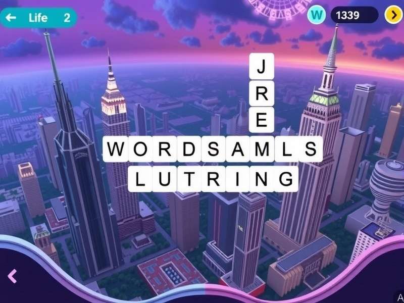 Colorful Wordscapes daily puzzle letters arranged in a circle with a laughing emoji