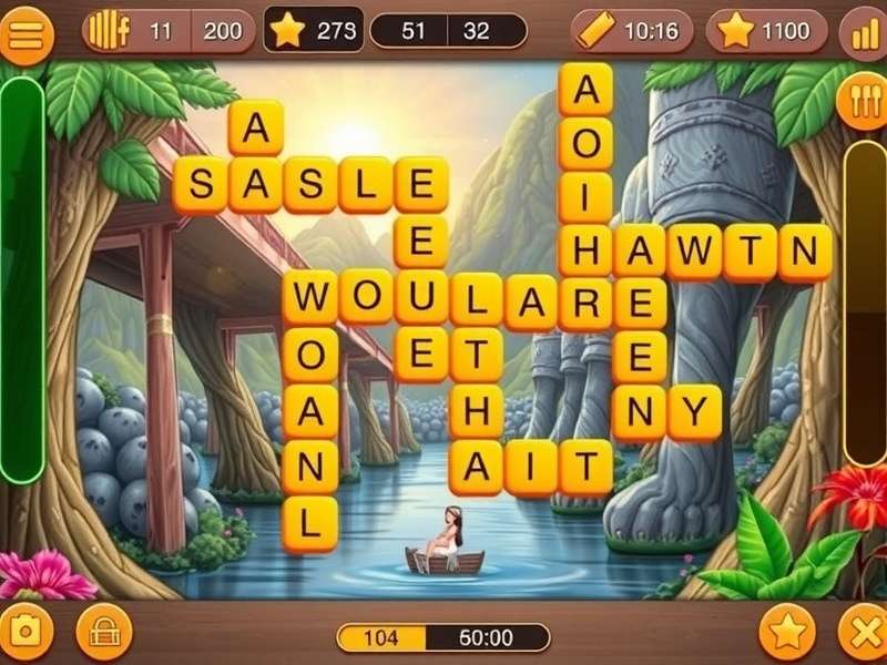 Wordscapes Daily Answers puzzle interface showing letter grid and solution